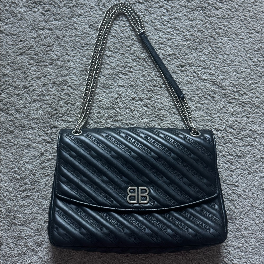 Balenciaga Black Quilted Shoulder Bag
